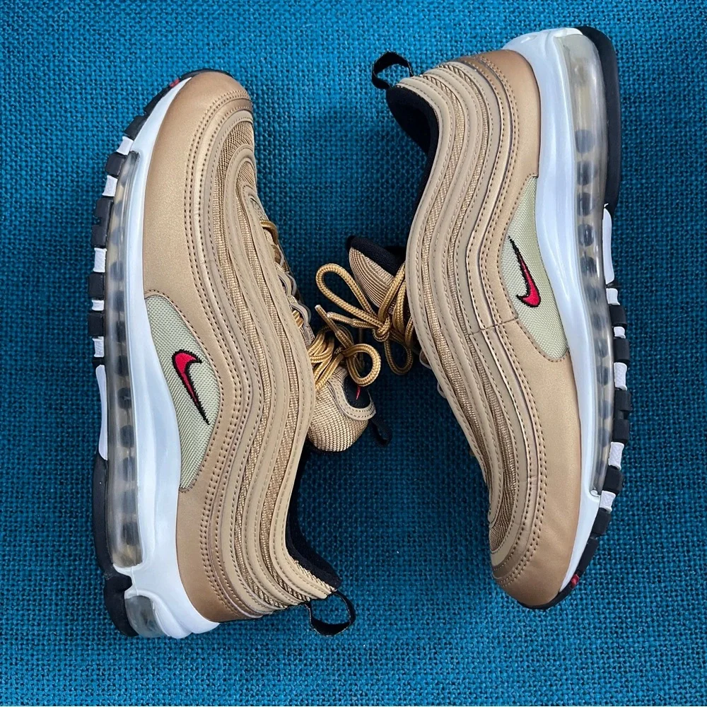 Men's Nike Air Max 97 OG Gold Sneakers Size 9.5 - Picture 7 of 10